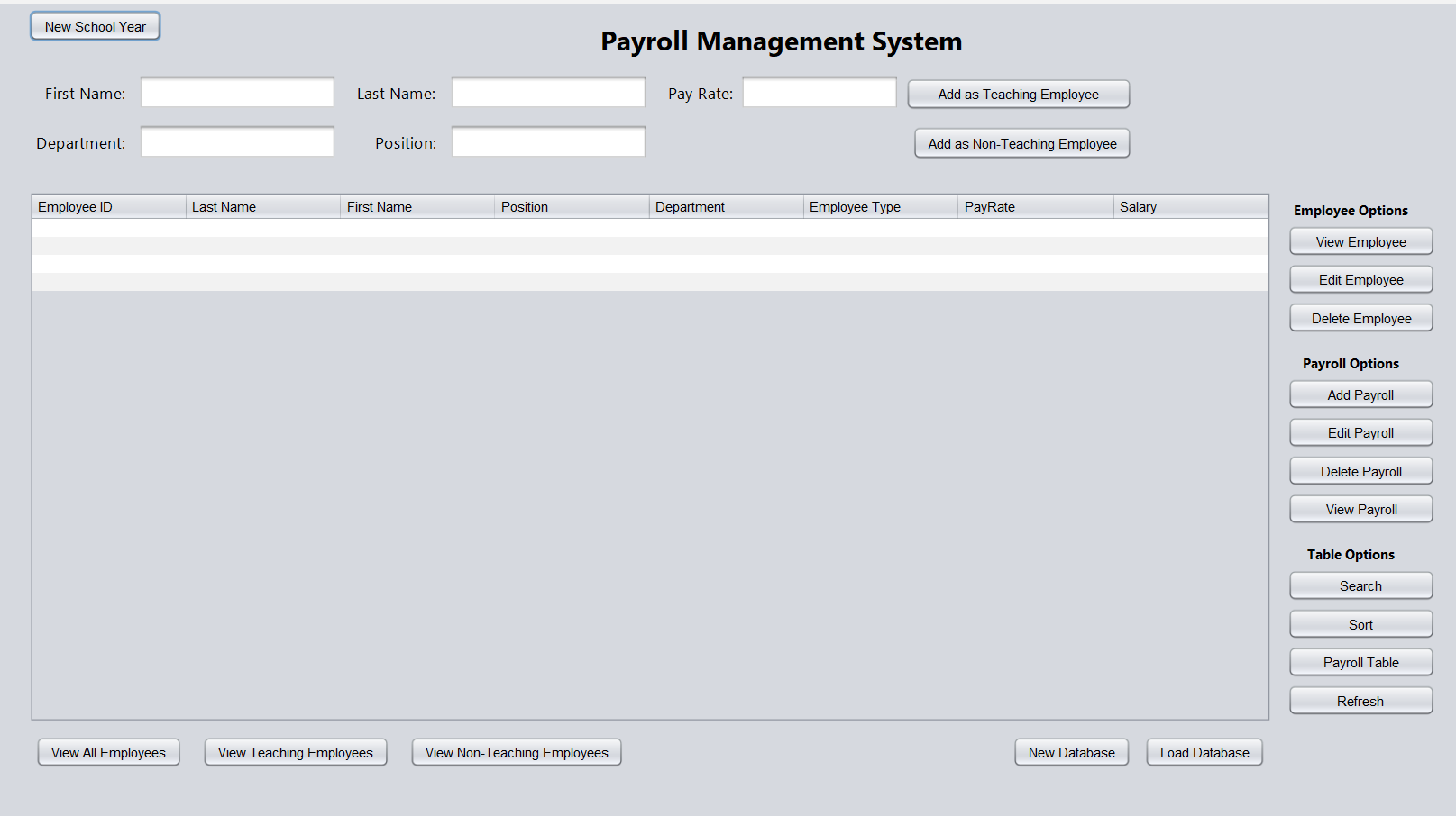 Payroll Management System project preview